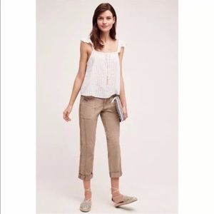 Anthropologie Saturday Sunday white flutter tank